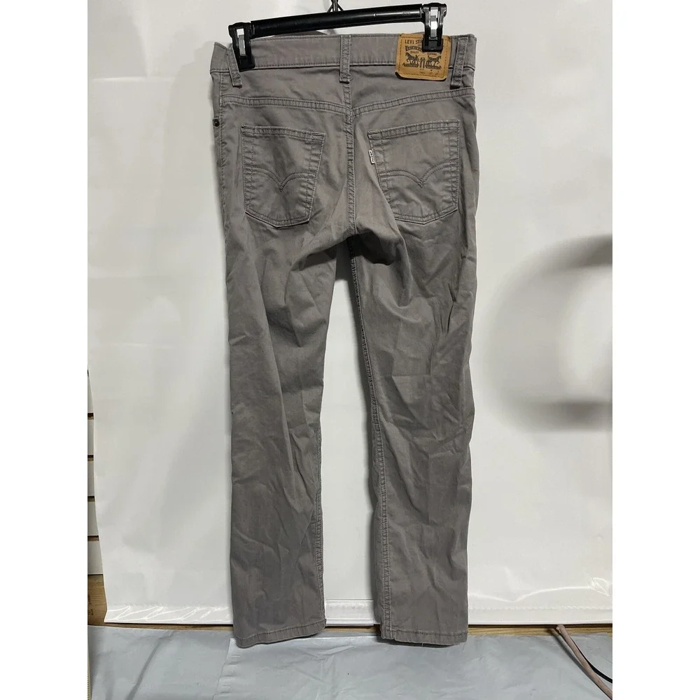Levis Boys 511 Slim Straight Leg Gray Jeans Size 14 Reg 27x27